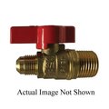 Midland Metal Gas Ball Valve, 12 Nominal, MNPT x Flare End Style, 12 to 5 psi Pressure, 32 to 149 deg F, Media 943348